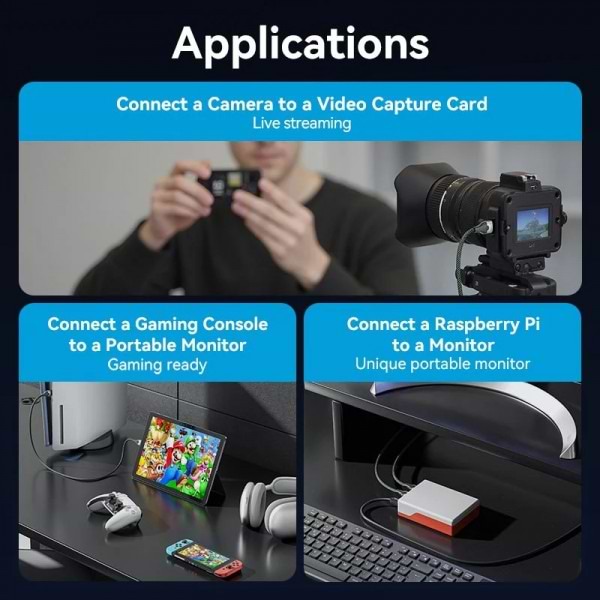 Фото - Кабель HDMI Vention HDMI M - Micro HDMI M, 1.0m V2.0 (AGKGF)