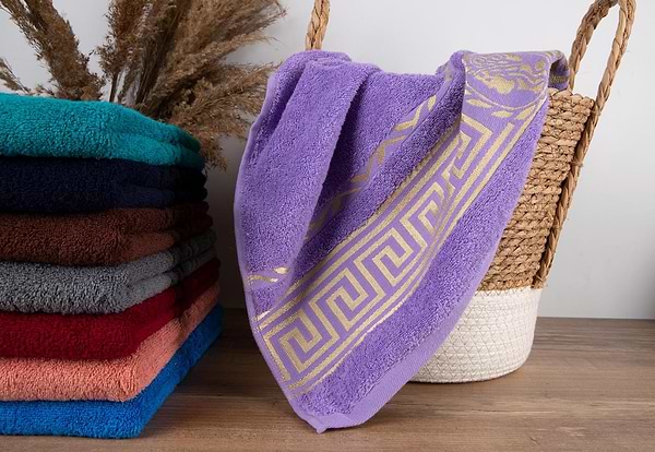 Фото - Полотенце для лица GM Textile махровый светло-фиолетовый Цезарь 50х90