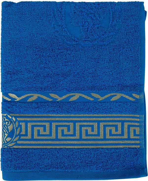 Фото - Рушник для обличчя GM Textile махровий блакитний Цезар 50х90