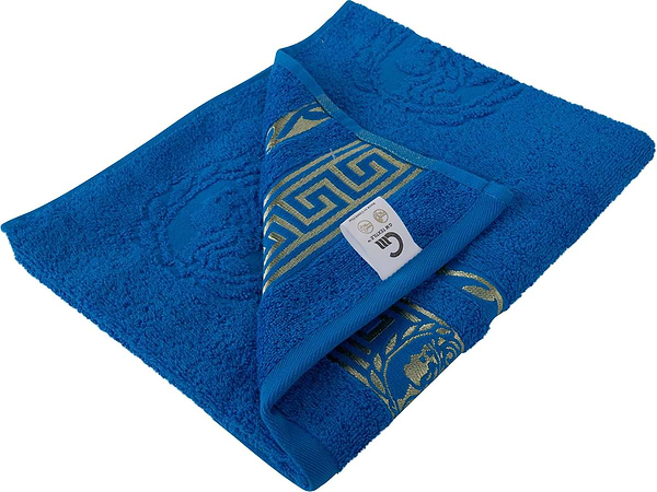Фото - Рушник для обличчя GM Textile махровий блакитний Цезар 50х90