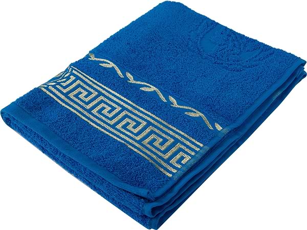 Фото - Рушник для обличчя GM Textile махровий блакитний Цезар 50х90