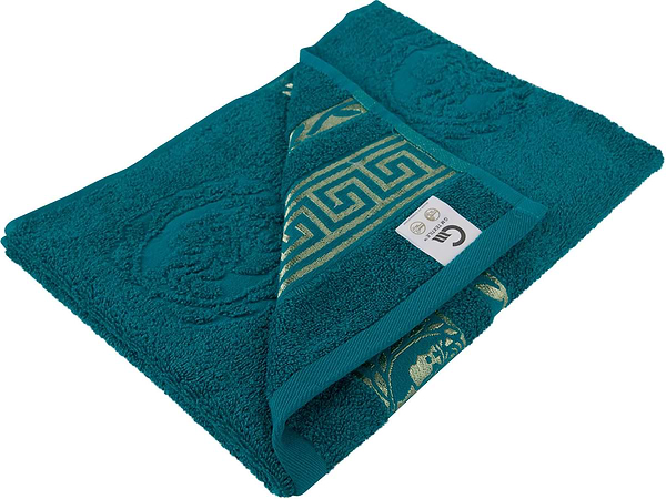 Фото - Рушник для обличчя GM Textile махровий ізумрудний Цезар 50х90