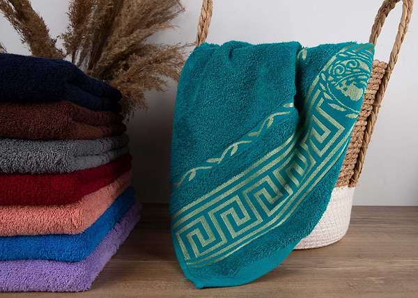Фото - Рушник для обличчя GM Textile махровий ізумрудний Цезар 50х90