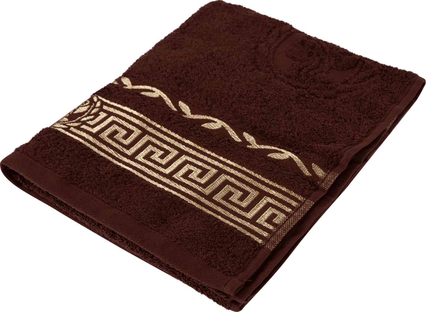 Рушник для обличчя GM Textile махровий коричневий Цезар 50х90 - Фото 1