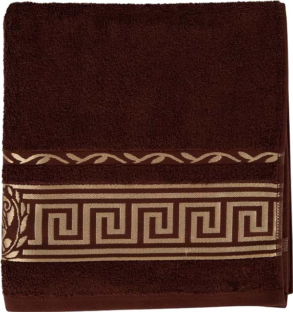 Фото - Рушник банний GM Textile махровий коричневий Цезар 70х140
