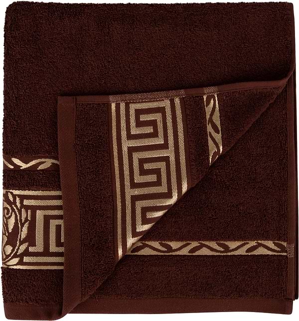 Фото - Рушник банний GM Textile махровий коричневий Цезар 70х140