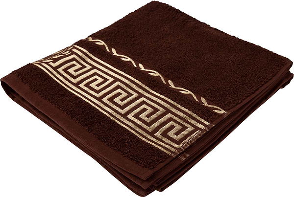 Фото - Рушник банний GM Textile махровий коричневий Цезар 70х140