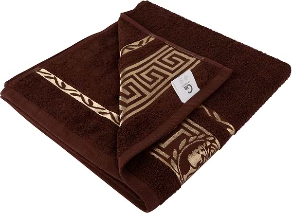 Фото - Рушник банний GM Textile махровий коричневий Цезар 70х140