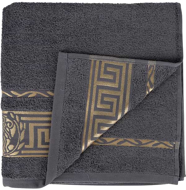 Фото - Рушник банний GM Textile махровий сірий Цезар 70х140