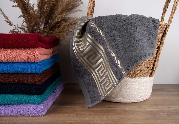 Фото - Рушник банний GM Textile махровий сірий Цезар 70х140
