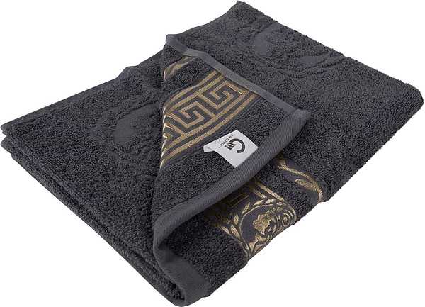 Фото - Рушник для обличчя GM Textile махровий сірий Цезар 50х90