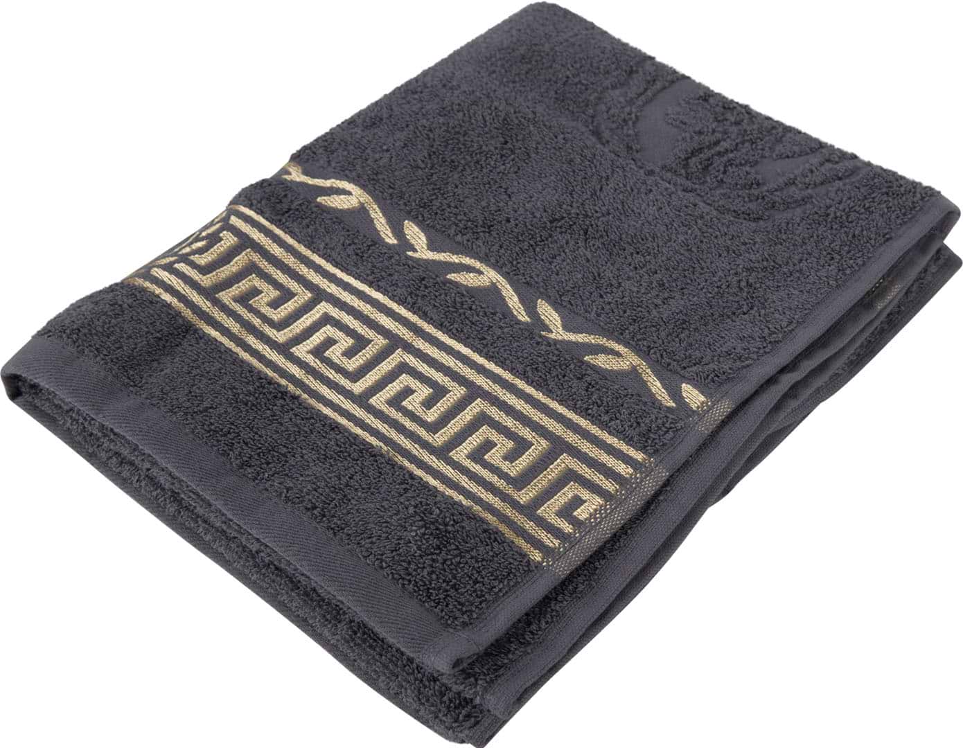 Рушник для обличчя GM Textile махровий сірий Цезар 50х90 - Фото 1