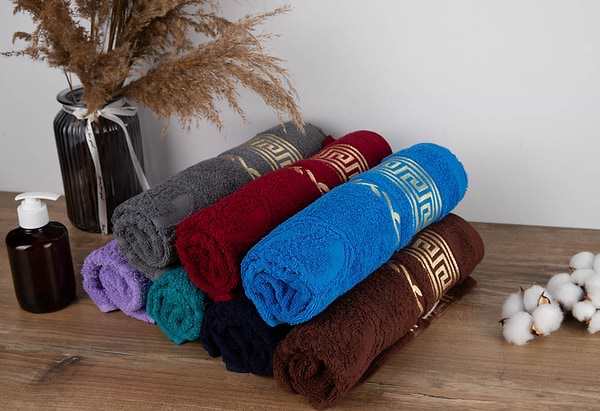 Фото - Рушник для обличчя GM Textile махровий сірий Цезар 50х90