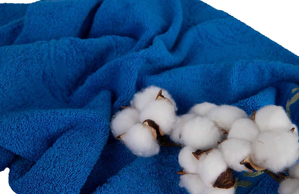 Фото - Рушник банний GM Textile махровий блакитний Цезар 70х140