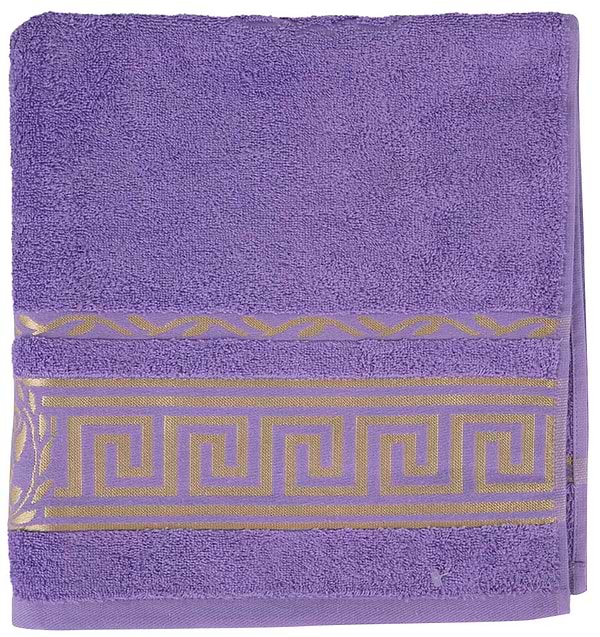 Фото - Рушник банний GM Textile махровий світло-фіолетовий Цезар 70х140