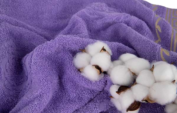 Фото - Рушник банний GM Textile махровий світло-фіолетовий Цезар 70х140