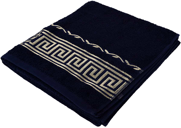 Фото - Рушник банний GM Textile махровий темно-синій Цезар 70х140