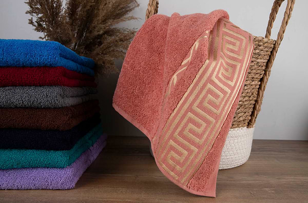 Фото - Полотенце банное GM Textile махровый терракот Цезарь 70х140