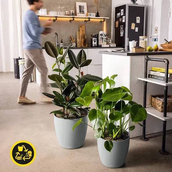 Фото - Вазон Lechuza CLASSICO Color ECO 35 сірий 18933