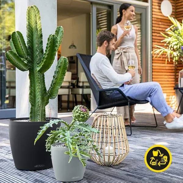 Фото - Вазон Lechuza CLASSICO Color ECO 35 сірий 18933