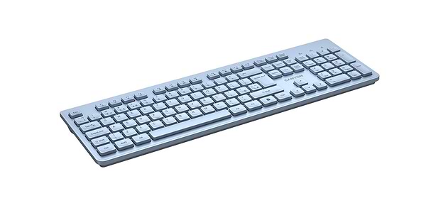 Фото - Клавіатура бездротова Canyon HKB-W01 Wireless Silent EN/UA Blue (CNS-HKBW01BL)