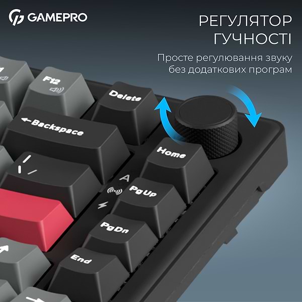 Фото - Клавиатура беспроводная игровая GamePro Asgard Yord Keychron Super Black (MK266BK)