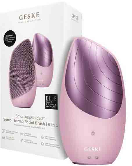 Щітка для чищення обличчя GESKE Sonic Thermo Facial Brush 6 в 1 (GK000007PK01) - Фото 1
