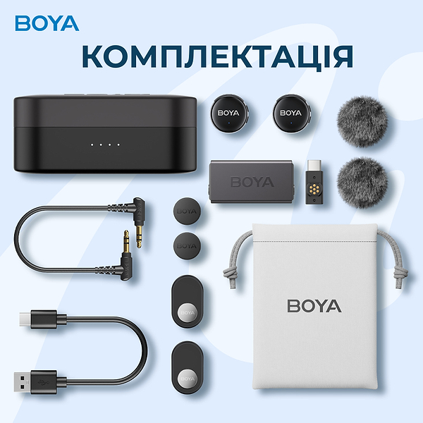 Фото - Микрофон для смартфона Boya LINK 3-02 Type-C/TRS Black