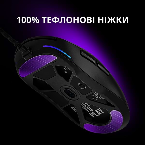Фото - Миша дротова ігрова Lorgar MSA10 Ultralight Wired Gaming Black (LRG-MSA10-BK)