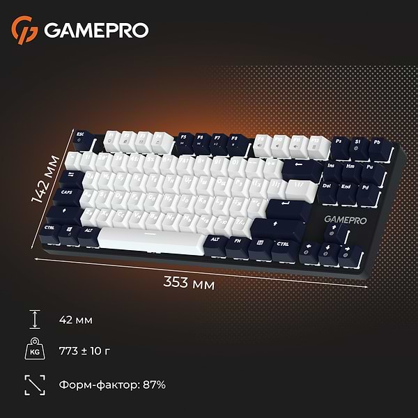 Фото - Клавіатура дротова GamePro Genesis Metallic Outemu Red Swithes USB Black (MK110B)