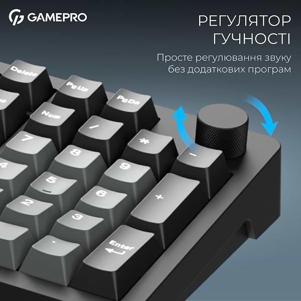 Фото - Клавиатура беспроводная игровая GamePro Asgard Drakkar Keychron Super Black (MK305BK)