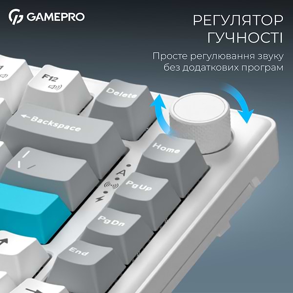 Фото - Клавиатура беспроводная игровая GamePro Asgard Yord Keychron Super White (MK266WH)