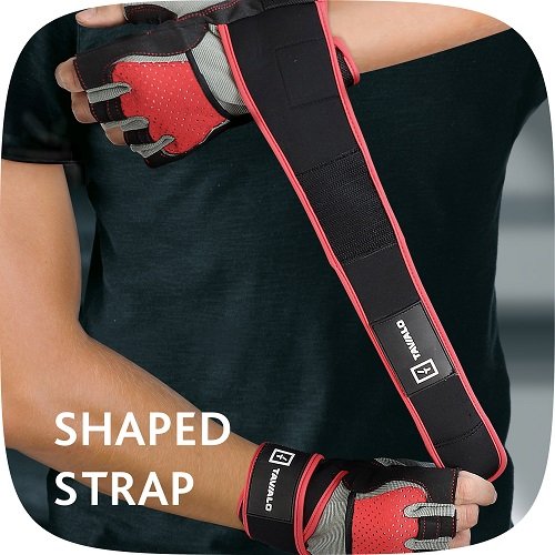 Фото - Перчатки для фитнеса Tavialo М Black-Gray-Red (189205007)