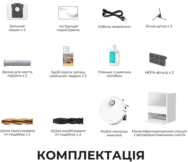 Фото - Робот-пылесос моющий Dreame Aqua 10 Ultra Roller Complete White (RLH71DE-1-wh)