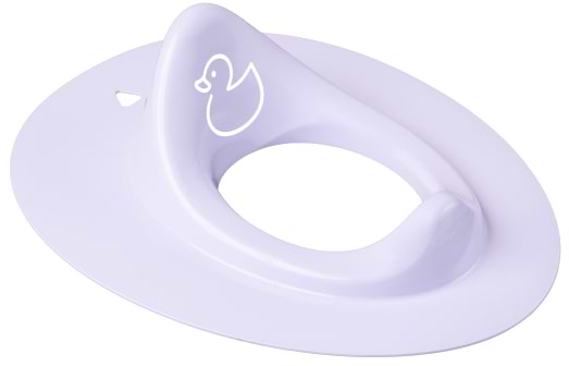Дитяча накладка на унітаз класична Tega Baby Каченя Світло-фіолетовий (DK-090-133) - Фото 1
