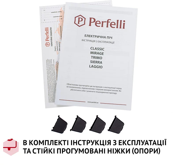 Фото - Піч електрична Perfelli CLASSIC 48 GREY