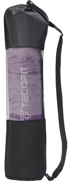 Фото - Килимок для йоги та фітнесу TECOFIT EVA 173x61x0.6 см Фіолетовий мармур +чохол-сумка у подарунок (TOP240214835/1)