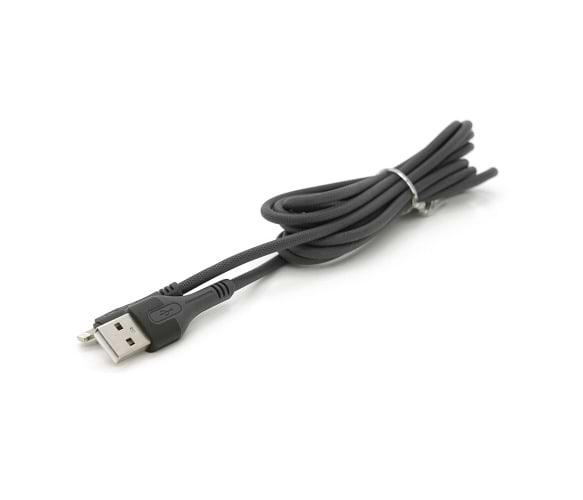 Фото - Кабель EMY MY-742 Lighting 2.4A 1 м Black (YT-EMY/MY-742-L/B)