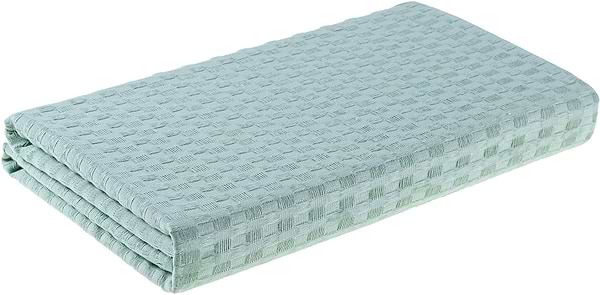 Фото - Полотенце пляжное Home Line Вафельный 100x160 (К_ЯЧ) Щ220 Ментоловый (190693)