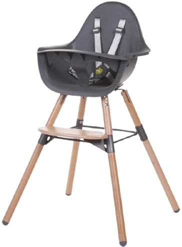 Стільчик для годування класичний Childhome Evolu 2 Natural/Anthracite (CHEVOCHNA) - Фото 1