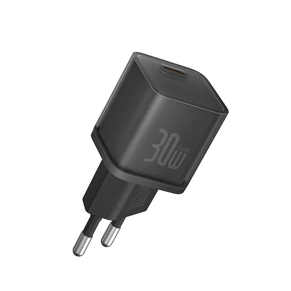 Фото - Мережевий зарядний пристрій Baseus GaN5S Fast Charger 1C 30W EU Cluster Black (P10162504113-00)