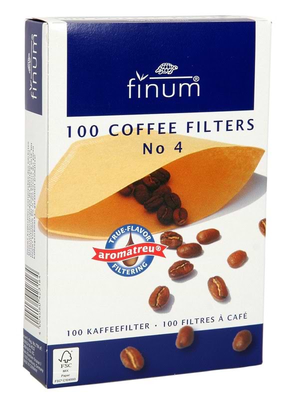 Фильтр для кофеварки Finum № 4 100 шт. - Фото 1