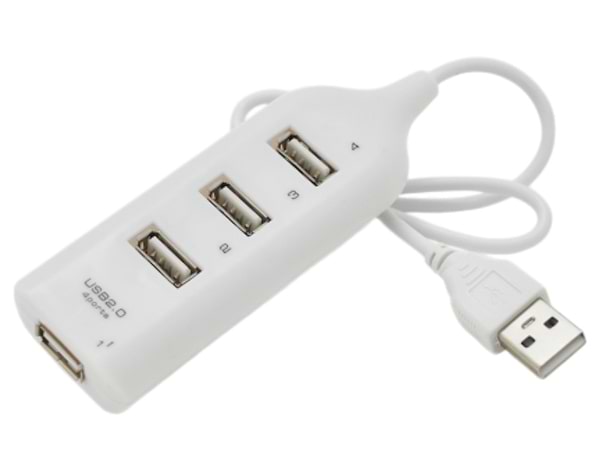 Фото - Хаб USB Voltronic USB 2.0 4 порта White (DNS-HUB4-OW)
