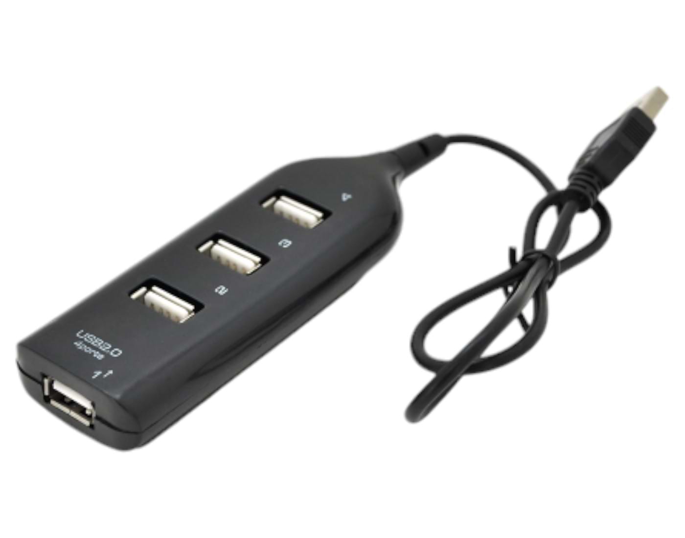 Хаб USB Voltronic USB 2.0 4 порта Black (DNS-HUB4-OB) - Фото 1