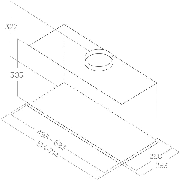 Фото - Витяжка вбудована Elica LANE SENSOR BLMAT/A/52