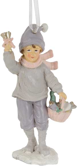 Декор New Year Lefard Хлопчик зі світильником 7х13 см (192-274)