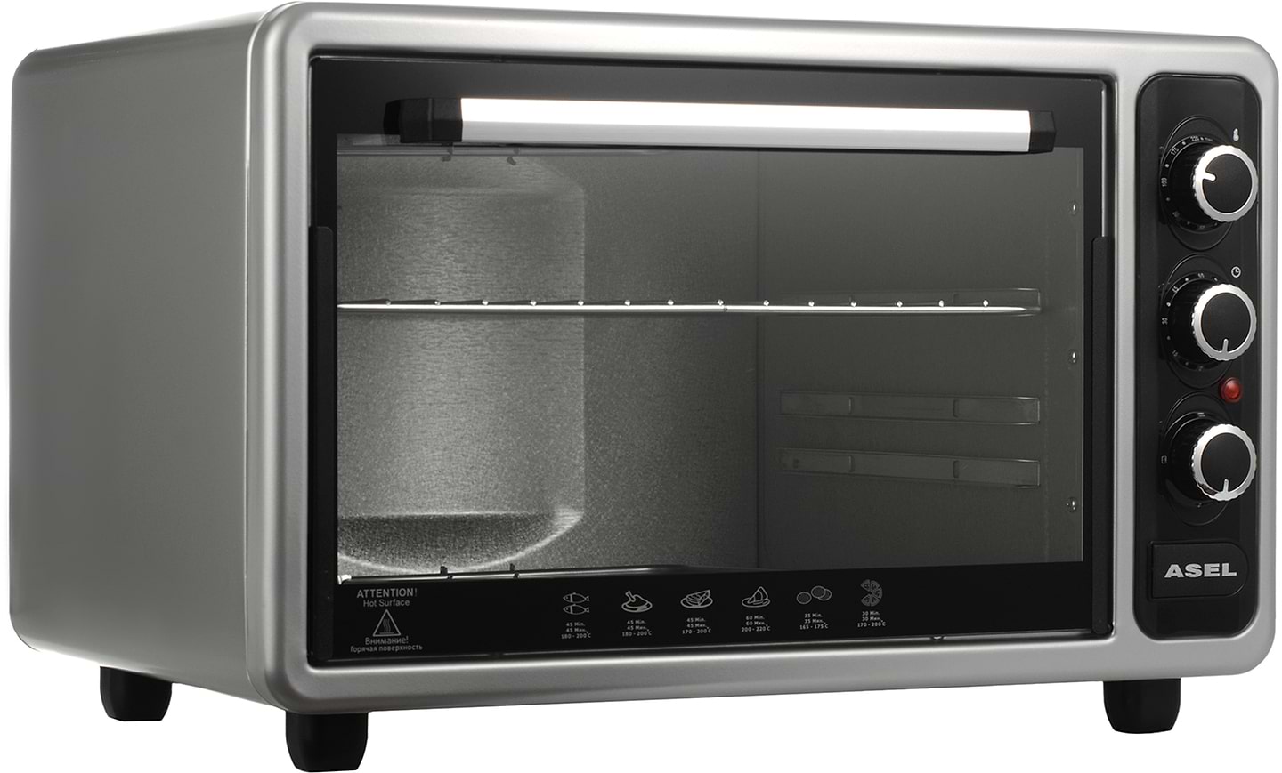 Піч електрична ASEL AF 40-23 Grey - Фото 1