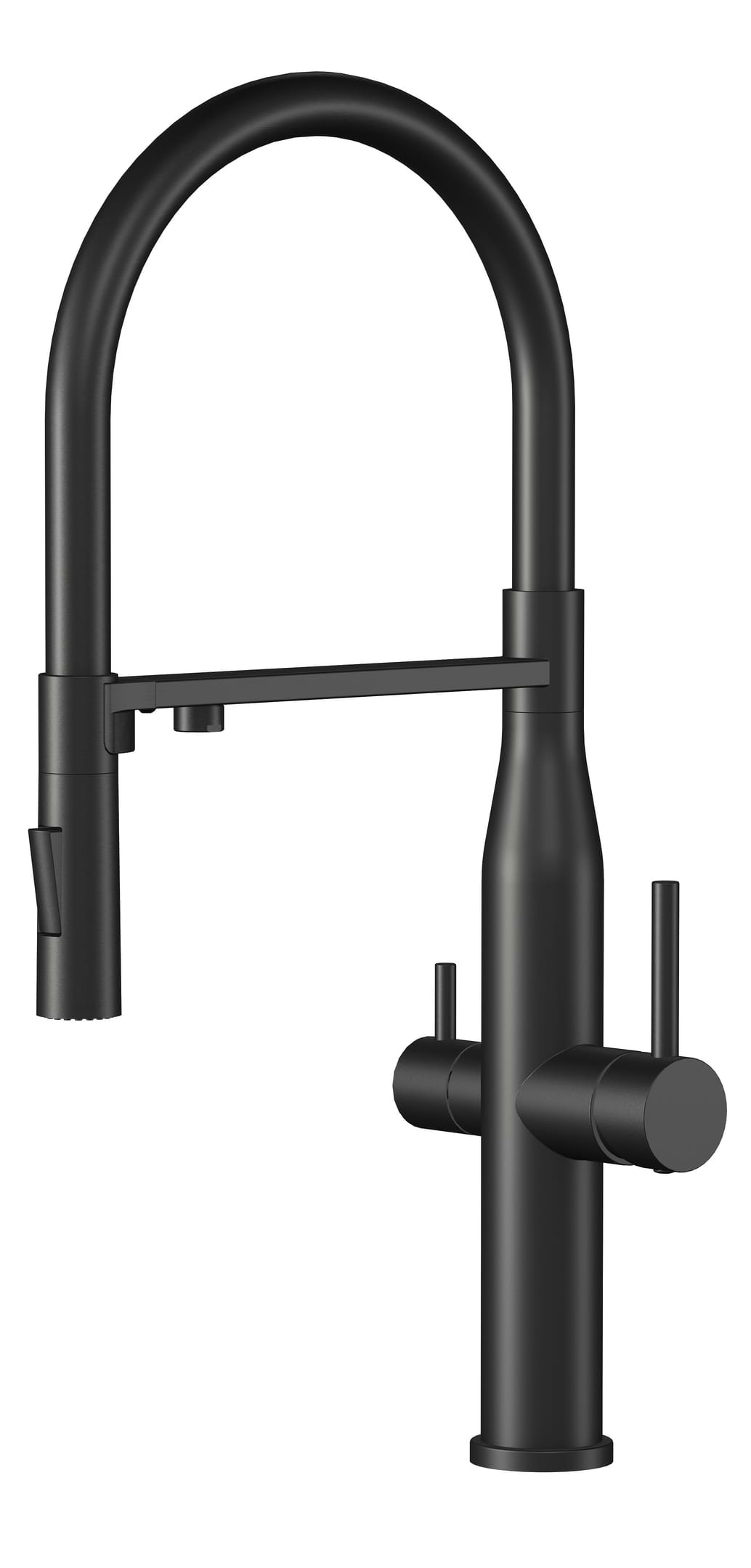 Смеситель кухонный Interline Lixio Neo MIX Maat Black - Фото 1