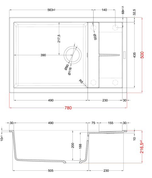 Фото - Мийка кухонна Elleci Unico 310 cemento 48