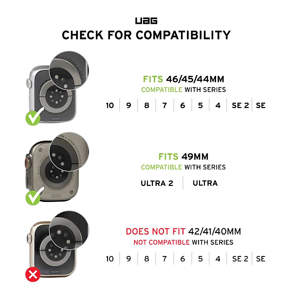 Фото - Ремінець для смарт-годинника UAG for Apple Watch Ultra 2/Ultra-49-45-44-42mm, Civilian, Olive Drab (194002117272)